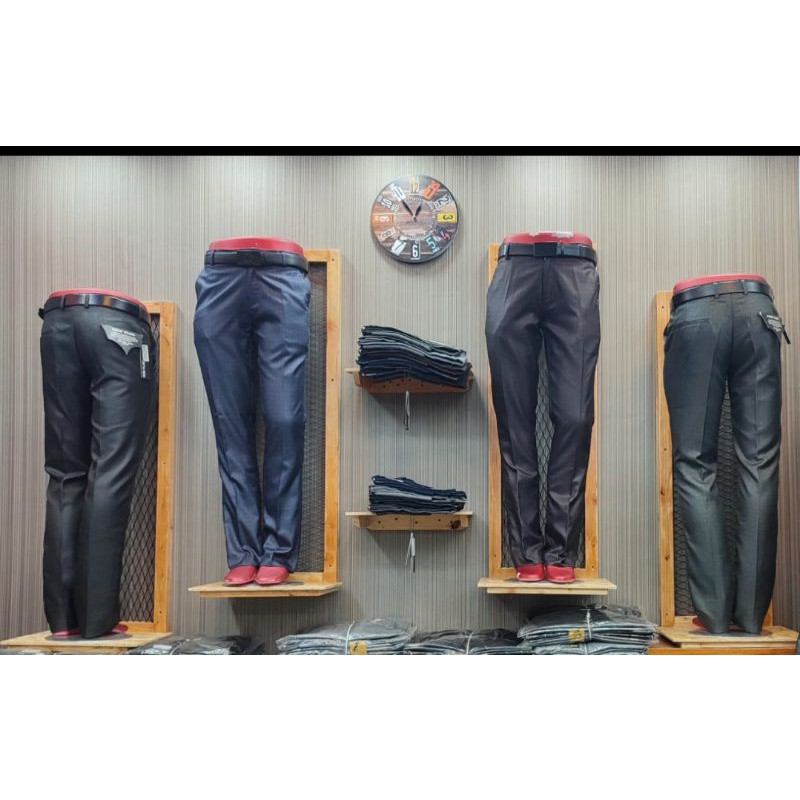 Celana Bahan Dasar Kantor Slimfit Pria Poin Plus Original Celana Dasar Formal Celana Panjang