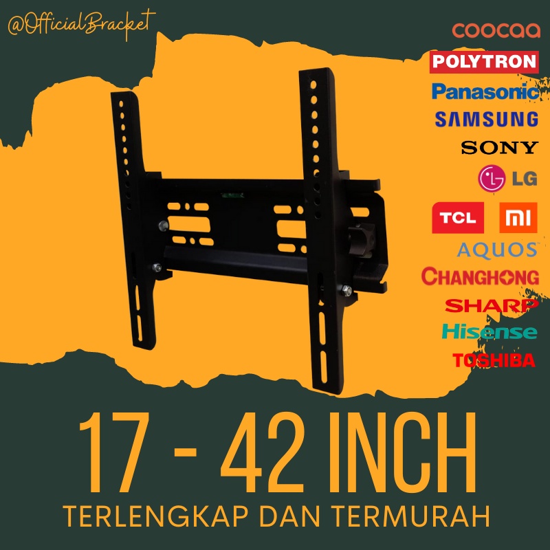 BRACKET TV UNIVERSAL PENOPANG TV LED LCD 10 Inch sampai 43 Inch