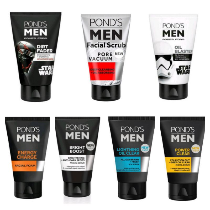 PONDS Men Facial Foam 100gr - Facial Foam Ponds Men 100g
