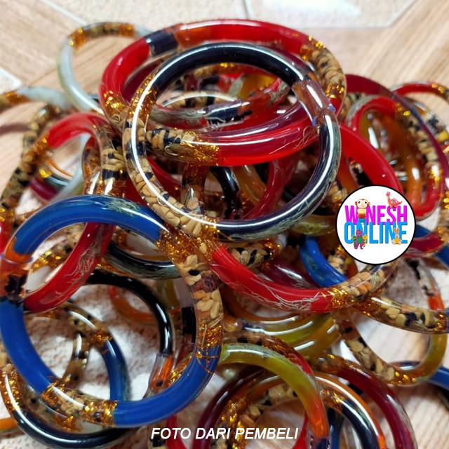 Gelang Kariango (LIMA MOTIF) / Gelang Sawan Benang/Flanel, Rasuk Angin, Mutiara, Polkadot, Bunga