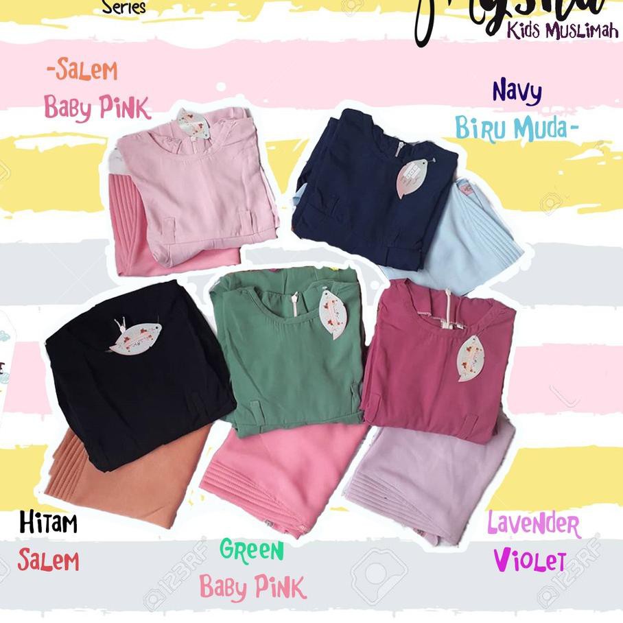 NIB Gamis Anak Set Kerudung Yumna Series .