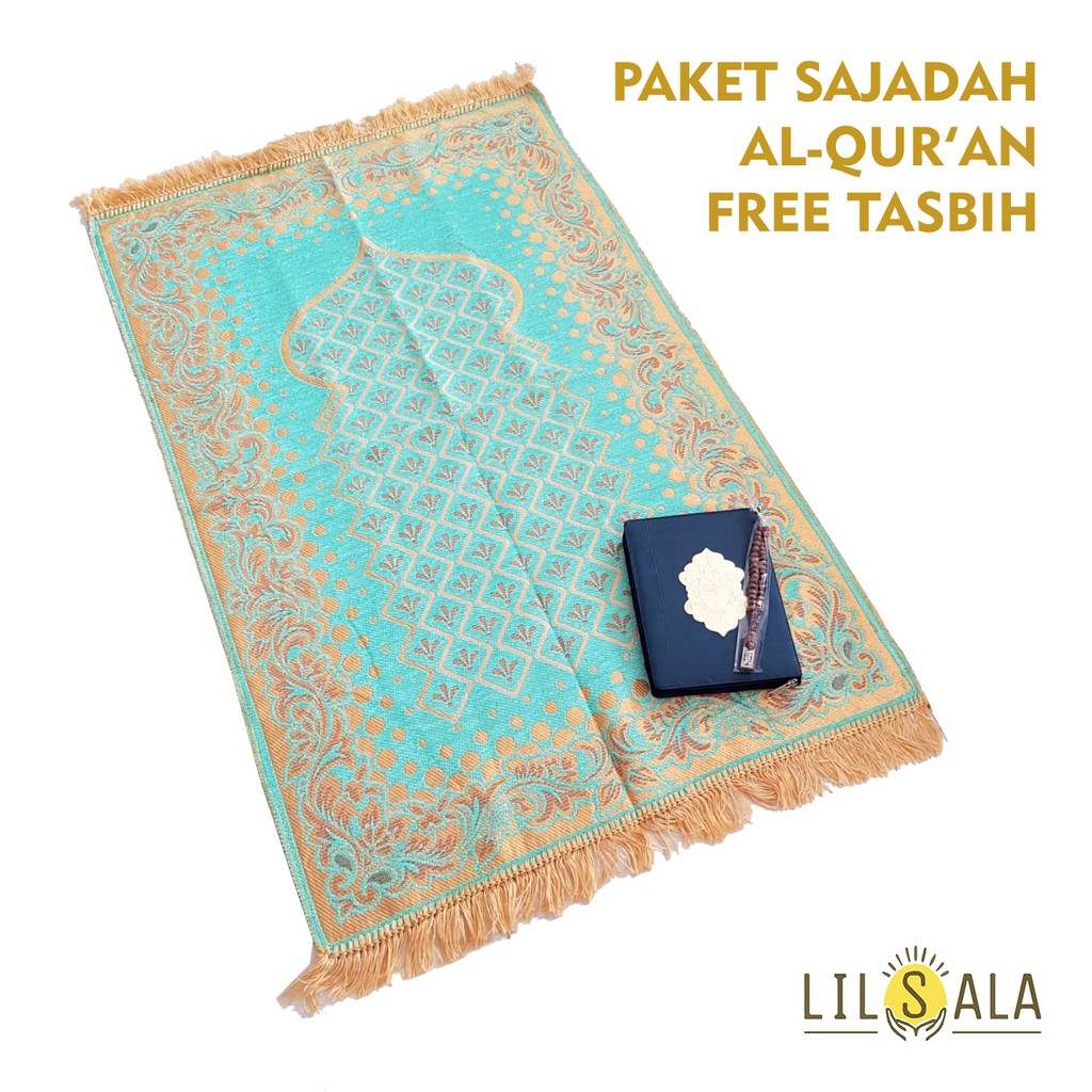 [BARQT] PAKET KADO AL-QUR'AN + SAJADAH TURKEY + FREE TASBIH KAYU HADIAH GURU ISLAMI PERNIKAHAN