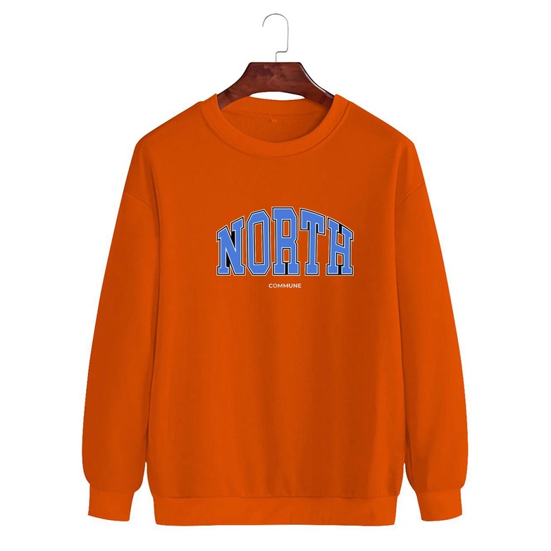 Noveli wear - Sweatshirt roughneck | sweater crewneck basic unisex distro North berkualitas sablon digital 032