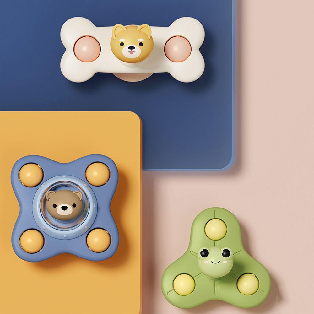 Lanfy Mainan Mandi Bayi Lucu Lucu Anak Kerincingan Teether Giroskop 2sampai4tahun Hadiah Anak Mandi Sucker Spinner