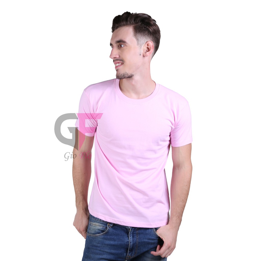 GIOFLO Baju Casual Pria Tshirt Keren Modis Pink Baby / PLS 157