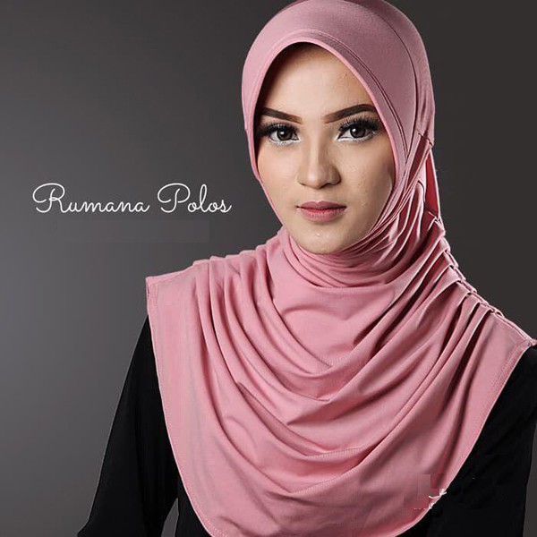 JILBAB BERGO/KERUDUNG INSTAN/BERGO JERSEY RUMANA POLOS