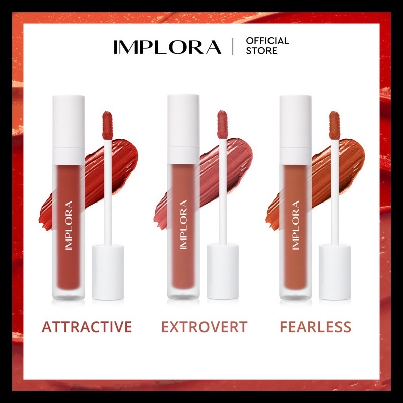 IMPLORA Lip Velvet New BPOM Asli Original 100% With Vit E &amp; Omega 3