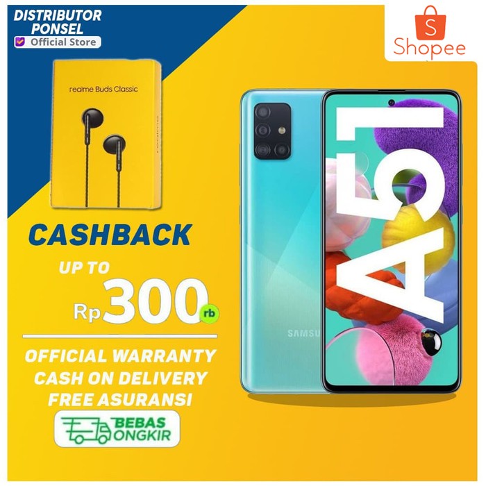 Samsung Galaxy A51 [6GB/128GB] - Garansi Resmi | Shopee