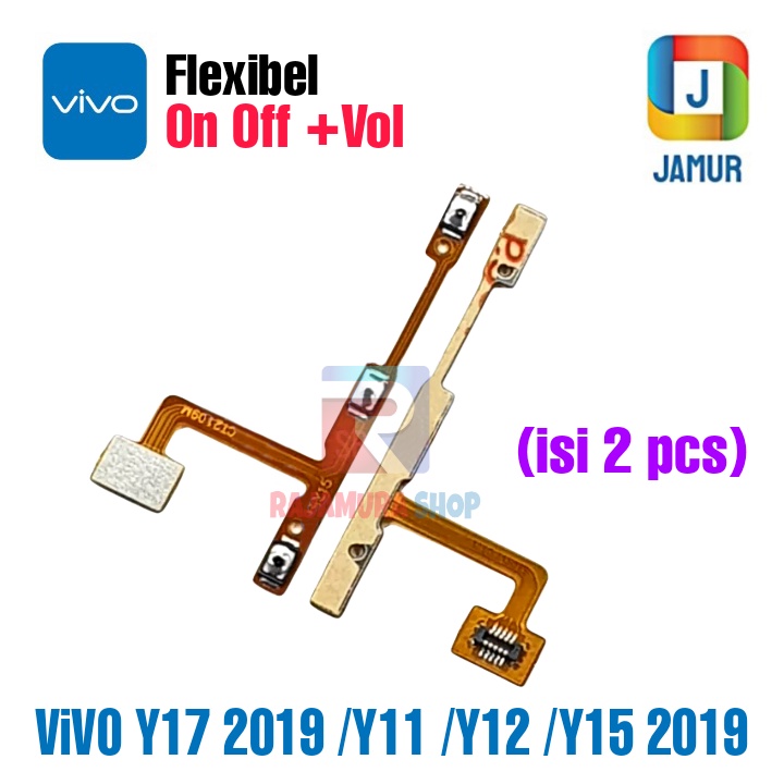 FLEXIBEL ON OFF VOL VIVO Y17 2019 (2pcs) FLEXIBEL ON OFF VOL VIVO Y11 FLEXIBEL ON OFF VOL VIVO Y12 F