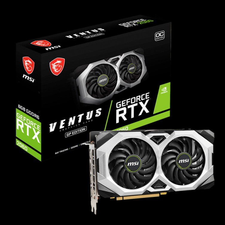 Vga MSI RTX 2060 VENTUS GP OC 6GB - MSI Geforce RTX 2060 OC 6GB Ventus - Geforce RTX2060 Ventus