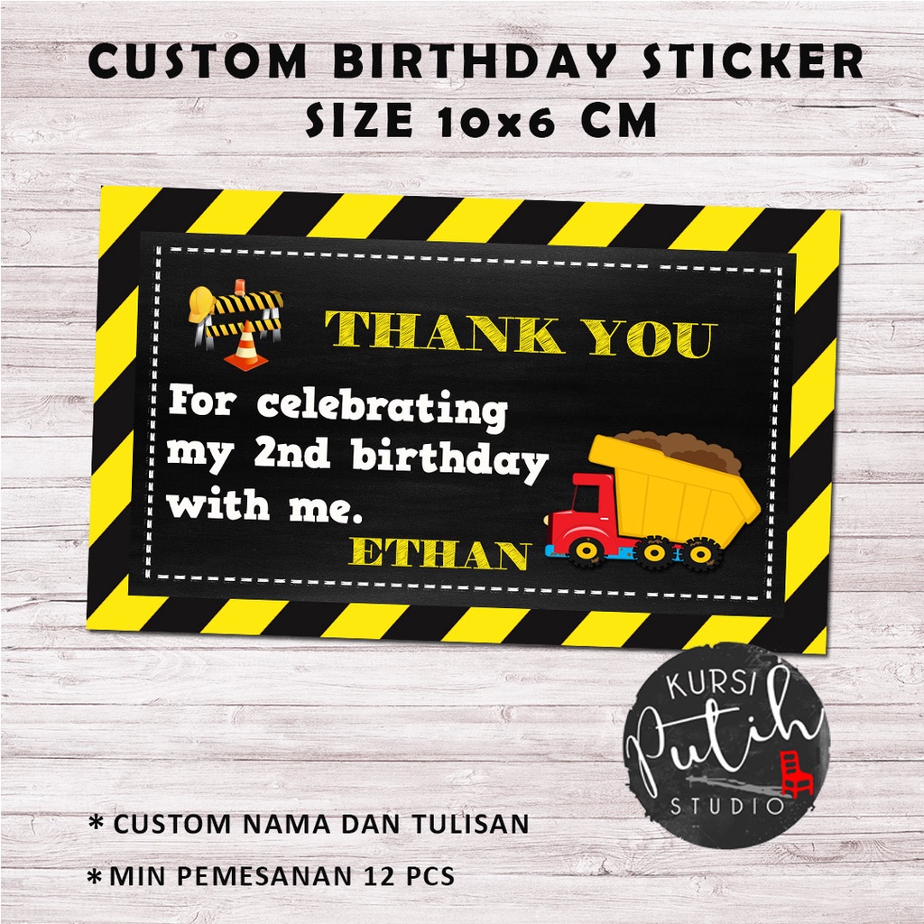 

sticker size 10x6 cm tema konstruksi/ construction