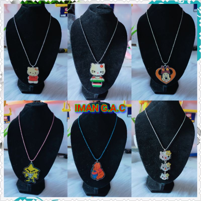 kalung karakter anak/aksesories kalung karakter