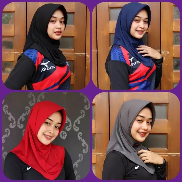 HIJAB SPORT | JILBAB OLAHRAGA | KERUDUNG OLAHRAGA | HIJAB VOLI STANDART-1