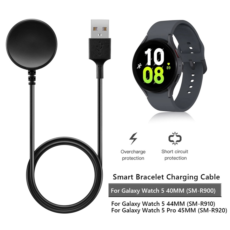 Btsg 1m/3.28ft Kabel Charger USB Cord Untuk Watch5 40mm 44mm/5pro 45mm Untuk Smart Watch Charging Dock Station