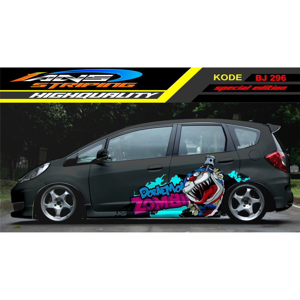 DECAL STICKER MOBIL JAZZ / STIKER MOBIL / STIKER MOBIL JAZZ , BRIO , AGYA , AYLA , YARIS