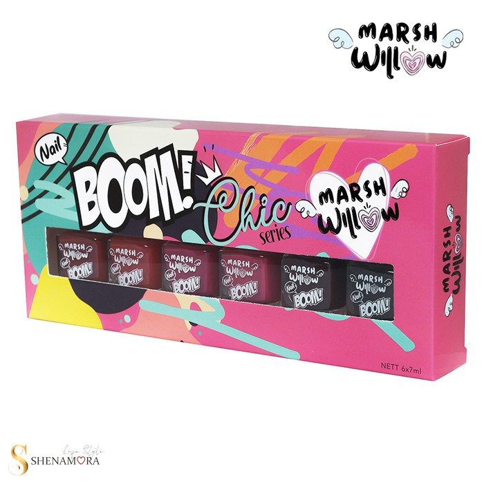 Marshwillow Nail Boom Polish Set Seriews 7mL | @ 6Pcs