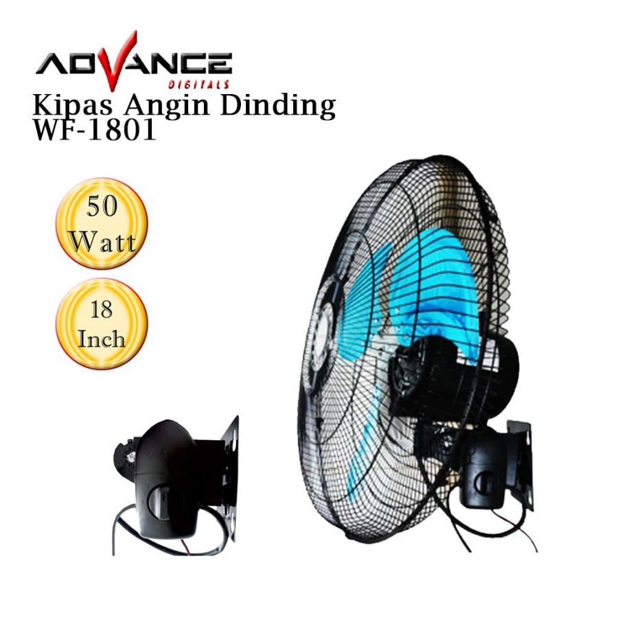 Kipas Angin Dinding Wall Fan Tornado Power Fan 18 in Advance WF 1801