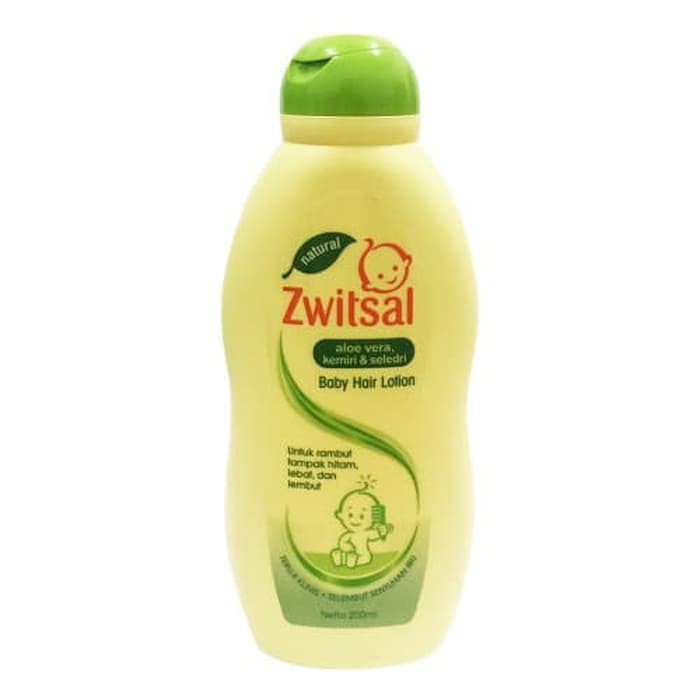 Zwitsal Natural Baby Hair Lotion Aloe Vera Kemiri Seledri 50ml 50 ml/ 100ml 100 ml / 200ml 200 ml - Minyak Rambut Bayi Anak