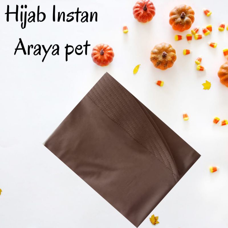Hijab/kerudung Instan Araya Pet Warna Mocca