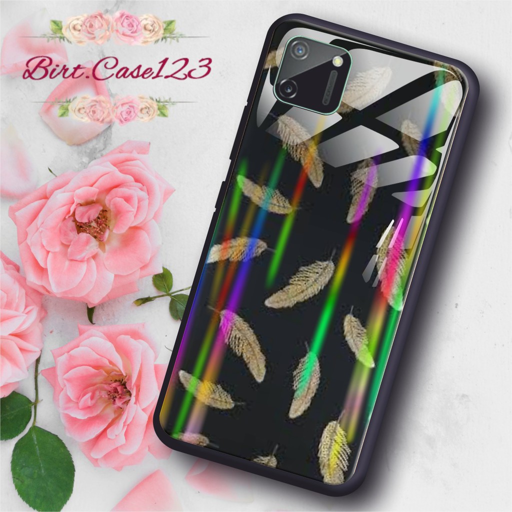 BC Case FEATHER back case glass aurora iphone 5g 6g 6g+ 7g 7g+ 8g 8g+ x xr xs max 11 5,8 6,1 6,5 etc