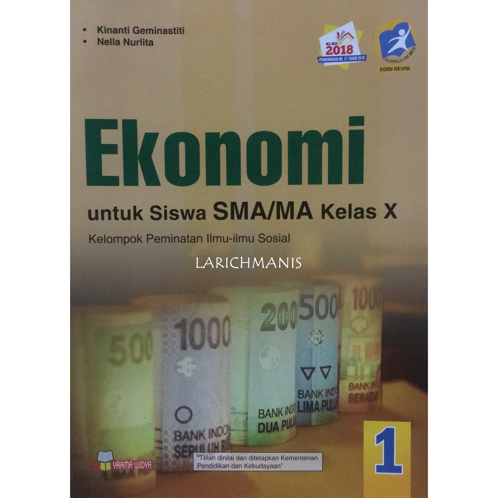 BUKU EKONOMI KELAS 10 YRAMA WIDYA