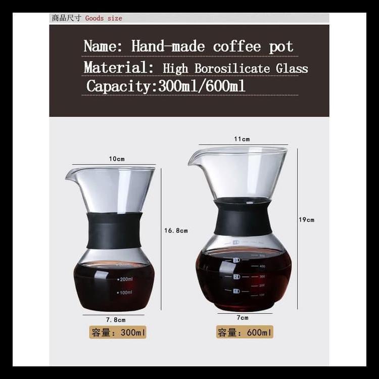 Top Brand Ohfin Coffee Maker Pot V60 Drip Kettle Teko Kopi Barista Se111 200Ml Grab Medan