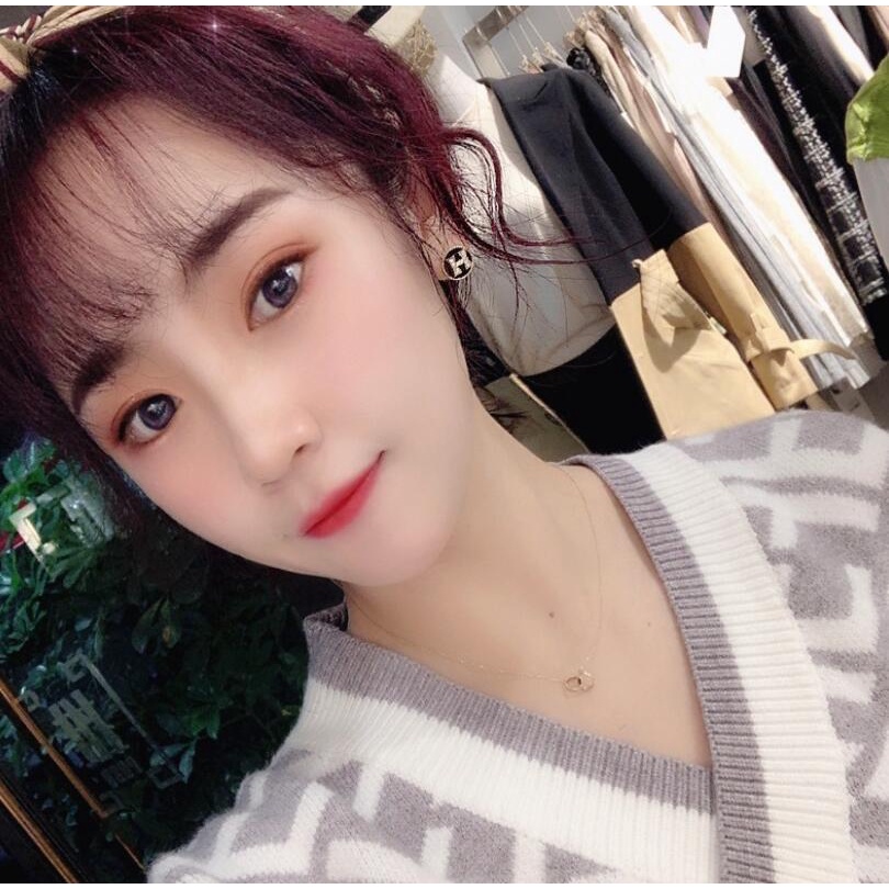 925 jarum perak online influencer fashion elegan Korea aksesoris anting-anting wanita Eropa dan Amer