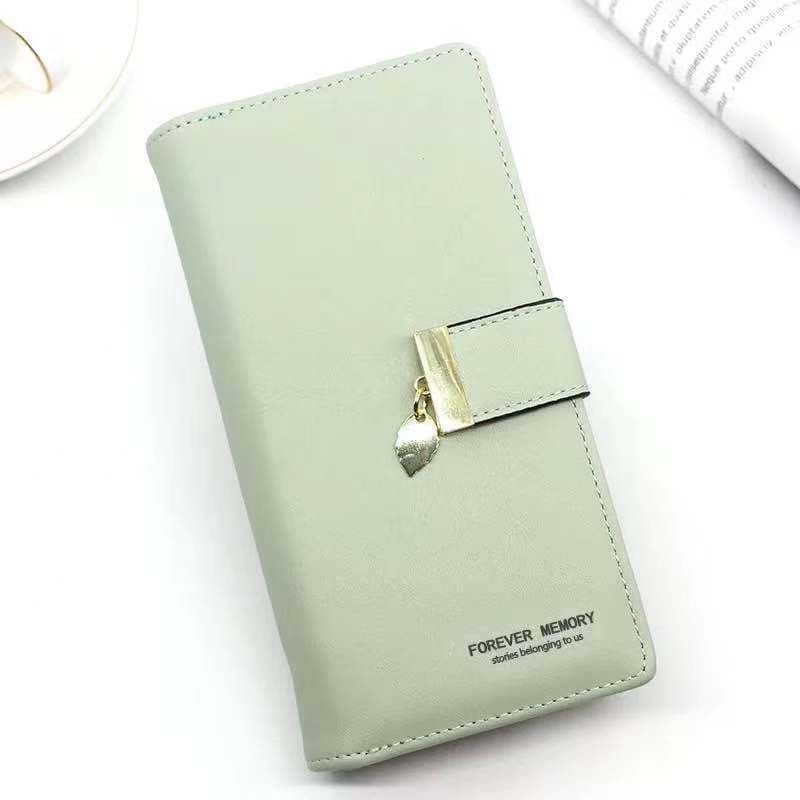 DOMPET PANJANG WANITA IMPORT KOREA KULIT PREMIUM MEWAH DAUN FASHION SCALY MURAH LIPAT WA093B5