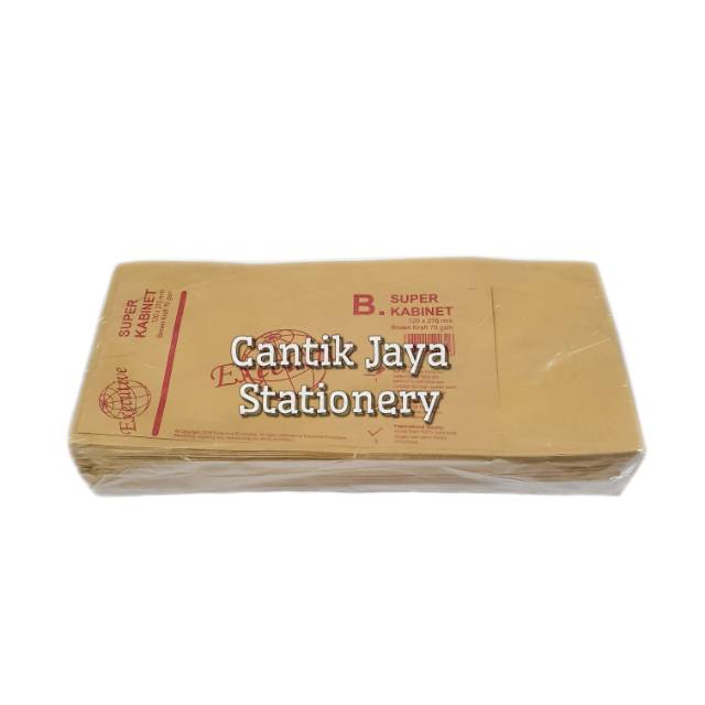 

1 PAK / 100 Pcs Amplop Coklat Kraft B [SUPER KABINET]