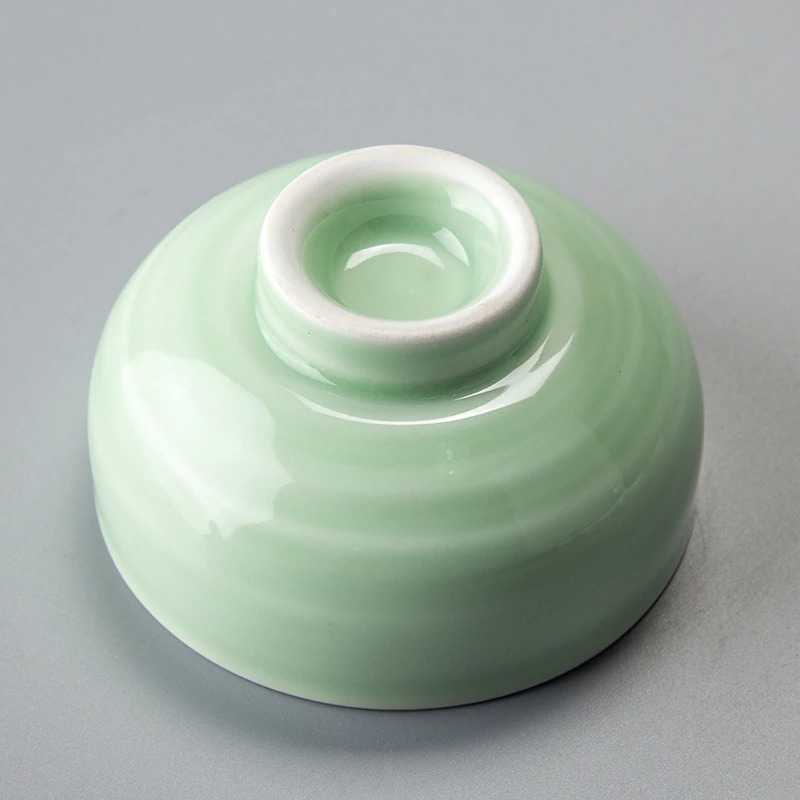 JUSEN Cangkir Teh Keramik Chinese Celadon Fish Teacup 33ml - D042