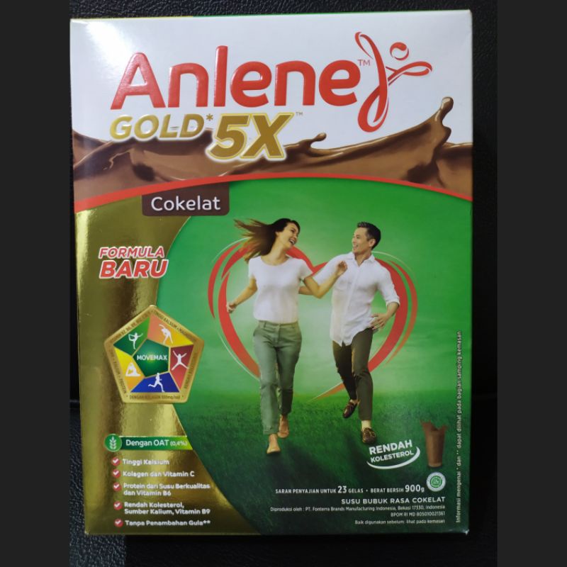 [Promo Jul] Anlene Gold 5X Cokelat 850 gram susu 50 tahun keatas