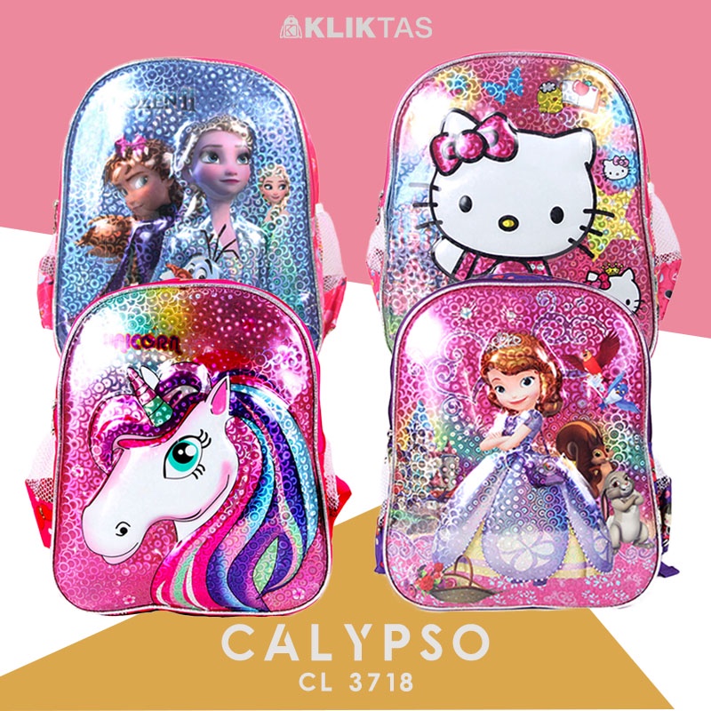 [KLIKTAS] Tas Ransel Sekolah Anak Perempuan Karakter Kartun Batok 5D Calypso 3718