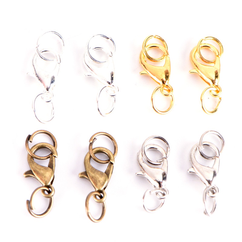 {LUCKID}20PC/Set Alloy Lobster Clasps Claw Jewelry Hook Making DIY Necklace Bracelet