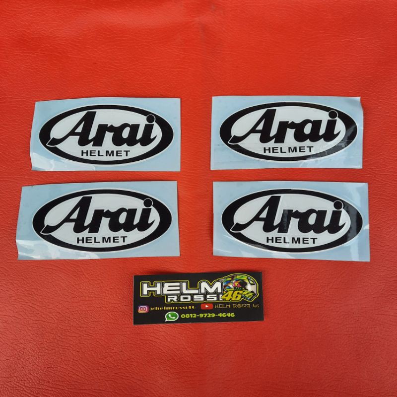 STICKER logo Helm Helmet variasi Sticker Cutting Premium / harga satuan