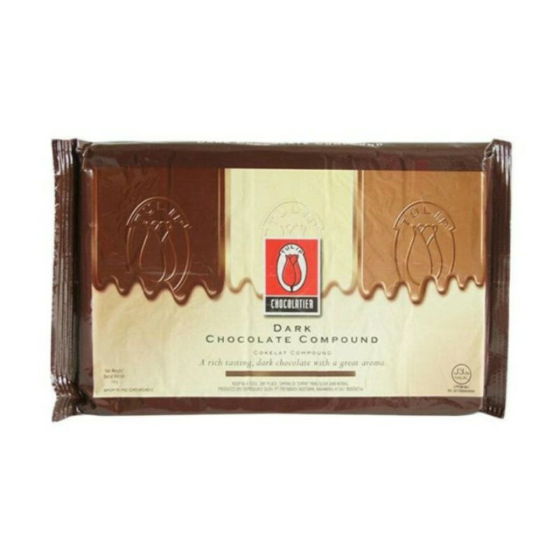 

Tulip Dark Chocolate Compound 1kg / 1 kg coklat