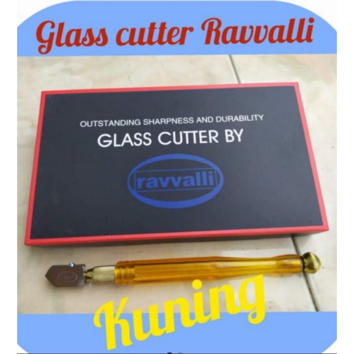 Potongan kaca Ravvalli (kuning) ASLI 100%