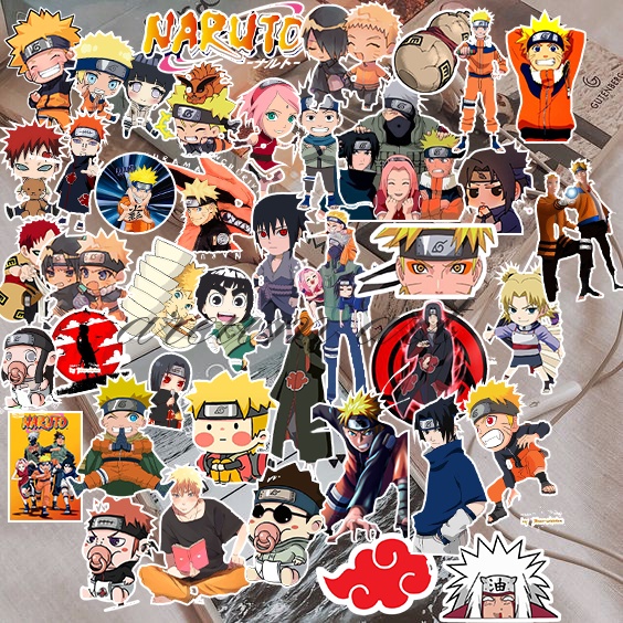 

50PCS Stiker Anime Naruto ANTI AIR UNTUK LAPTOP / TUMBLER / NOTEBOOK/ HELM