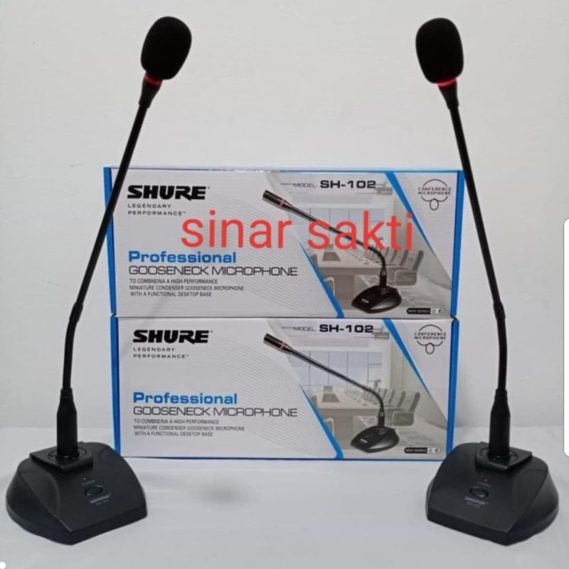 MIC PODIUM/MEJA CONFERENCE SHURE SH102/SH 102 ADA BELL