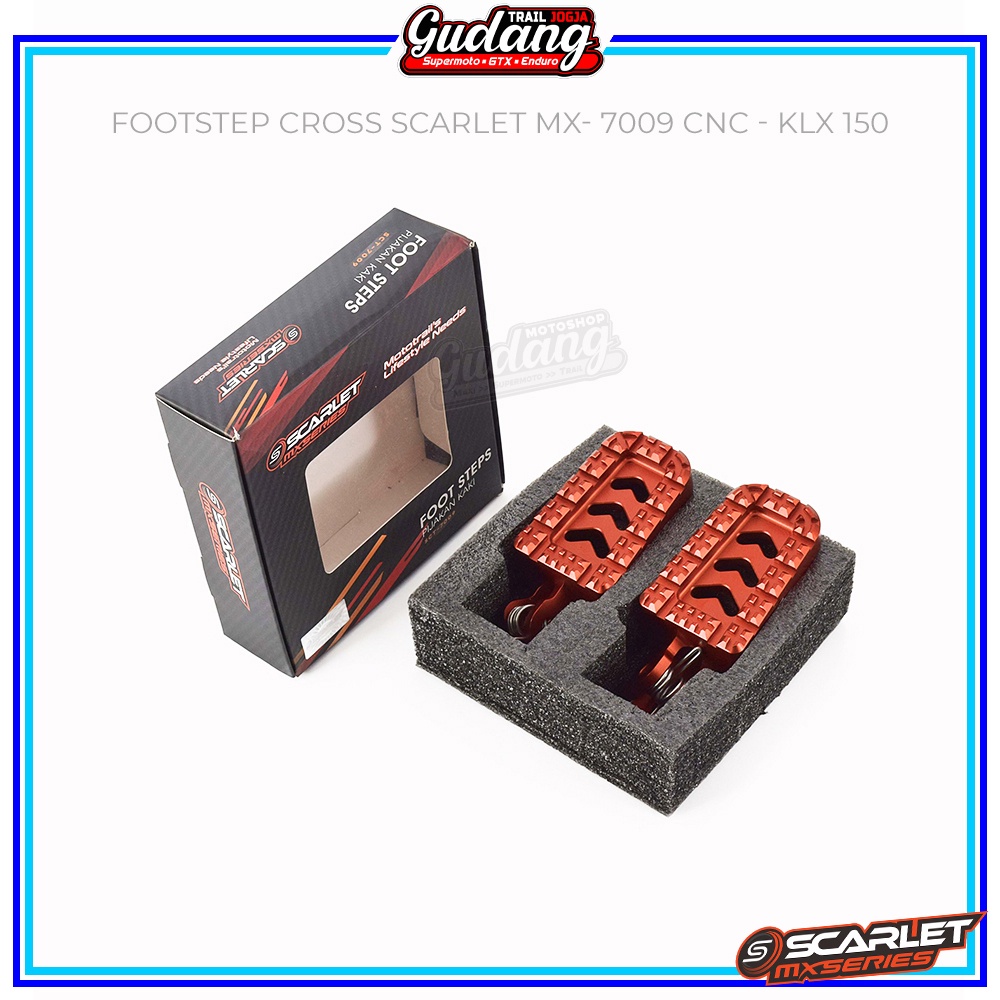 Footstep Injakan Pijakan Kaki Scarlet MX Trail Full CNC KLX 150 CRF 150L