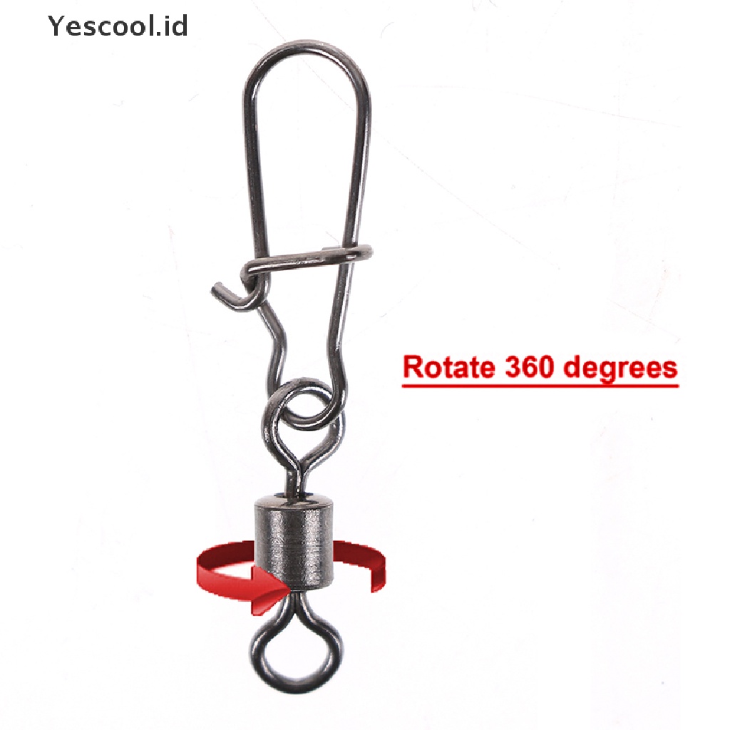 (Yescool) 200pcs Kili-Kili Pancing Bahan Stainless Steel