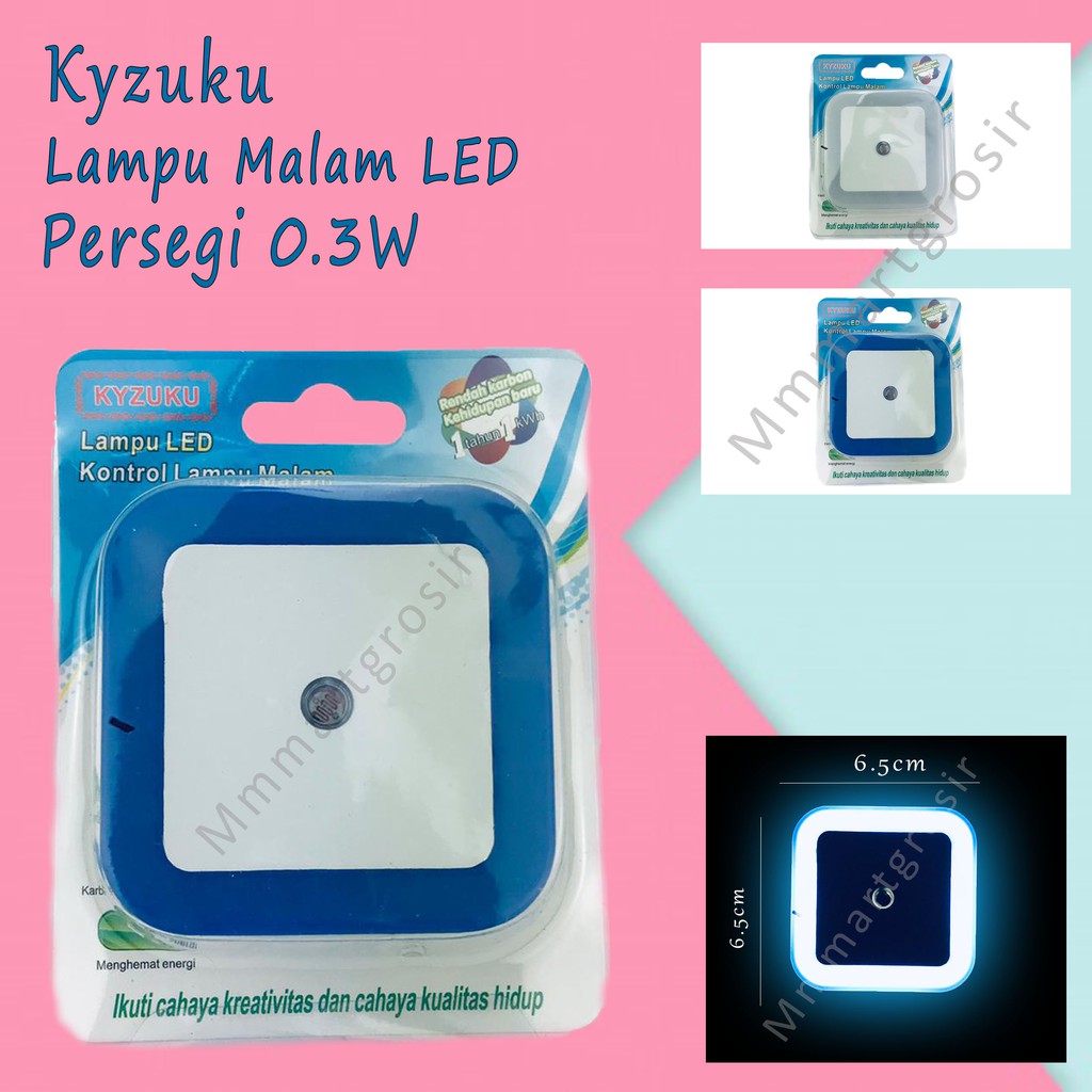 Kyzuku / Lampu Tidur / Lampu Malam LED / Persegi / KZ-129