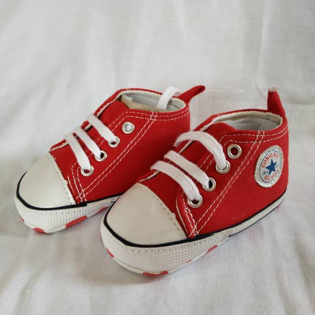 baby boy red converse