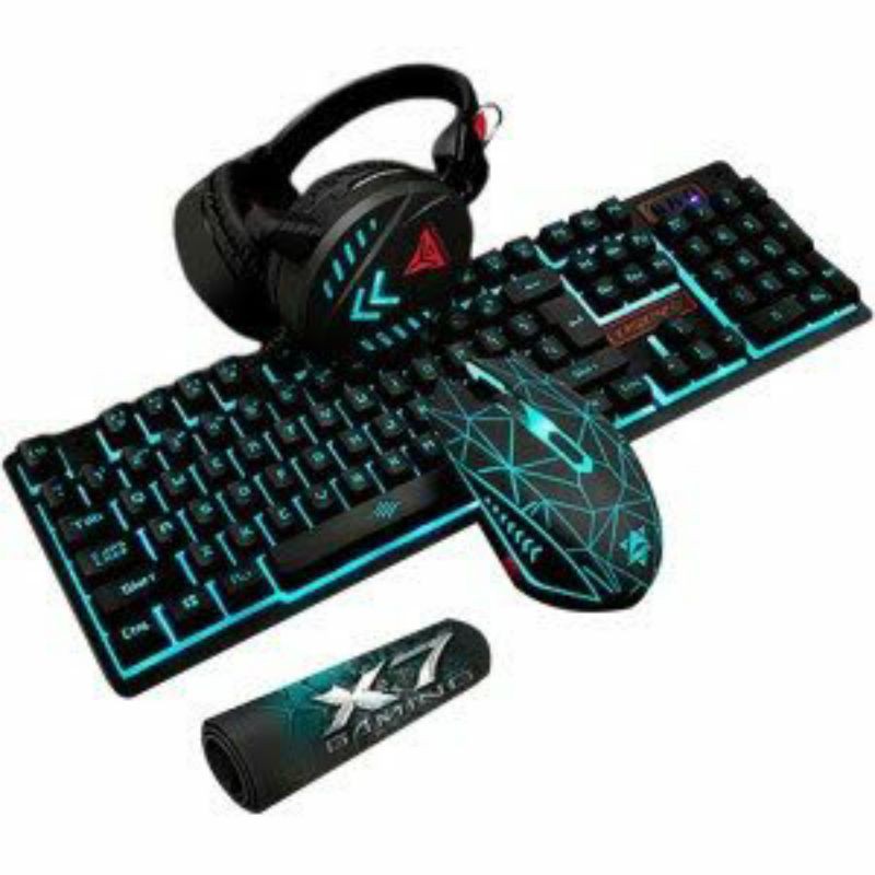 Keyboard Gaming K59 Include Headset, Mouse, Mousepad