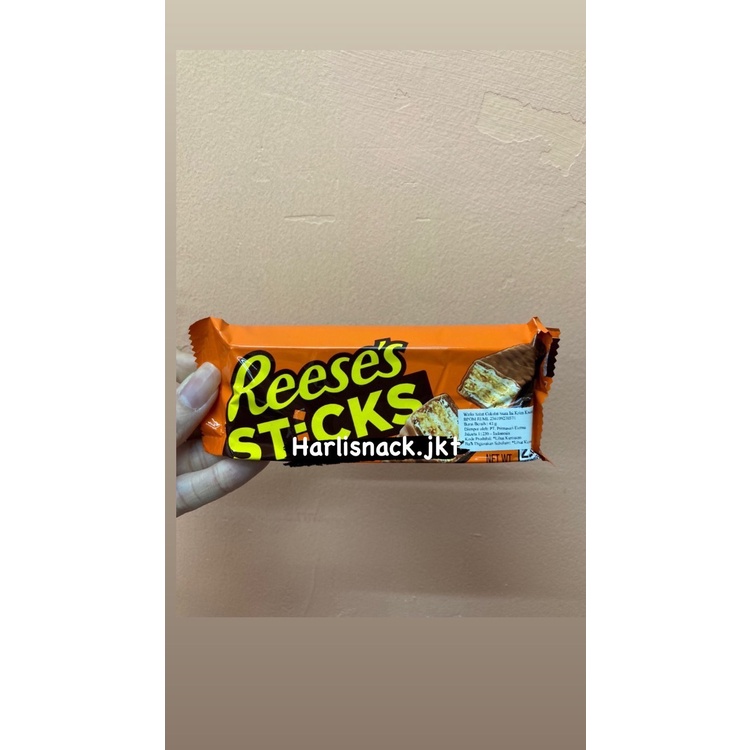 

REESE'S STICKS MILK CHOCOLATE PEANUT BUTTER AND CRISPY WAFERS- REESES