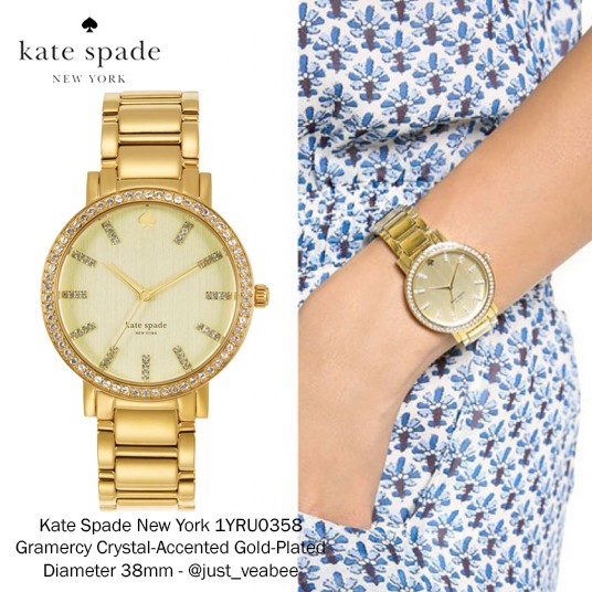 Jam Tangan Wanita Import Branded Murah Original Kate Spade Gold
