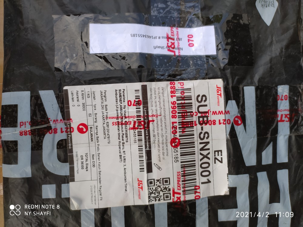 Kemeja Batik Prabu Bahan Katun Baturaden Reguler Fit A509