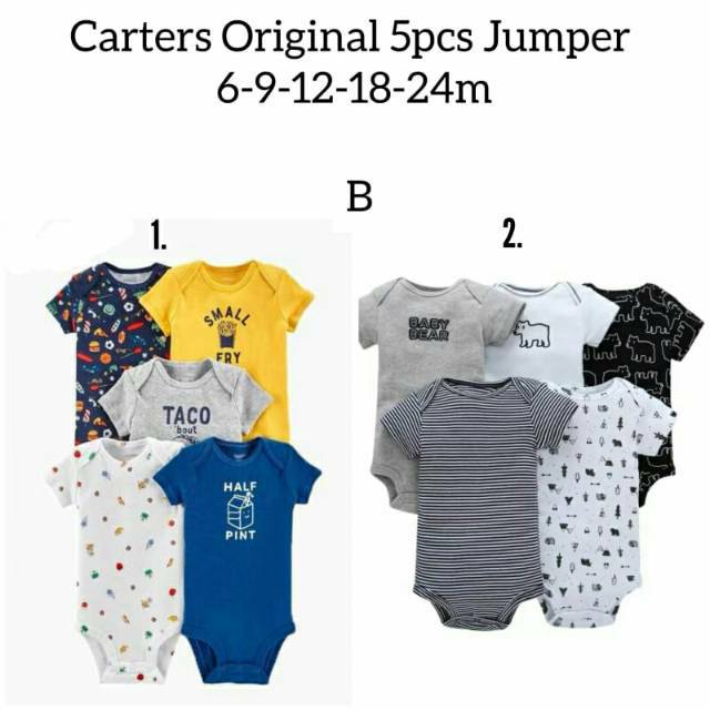 Jumper Bayi 5in1/ jumper bayi/ Set jumper/ baju bayi import