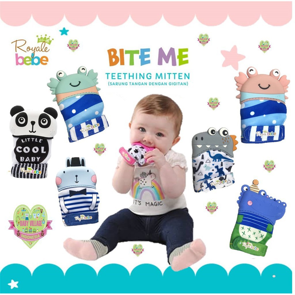 Royale Bebe Teether Mitten Sarung Tangan Bayi Gigitan Bayi- RBTM