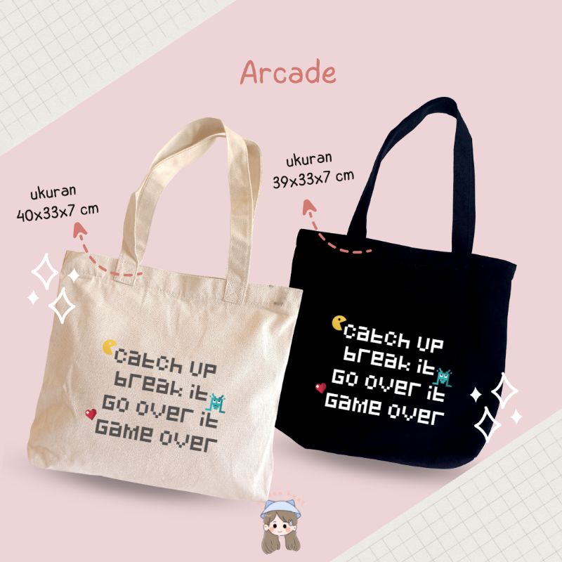 NCT DREAM TOTEBAG CANVAS HITAM GLITCH MODE