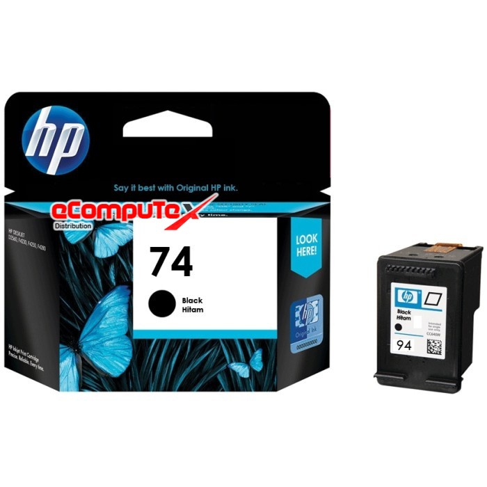 CARTRIDGE HP 74 BLACK / TINTA CATRIDGE HP74 HITAM ORIGINAL - RESMI